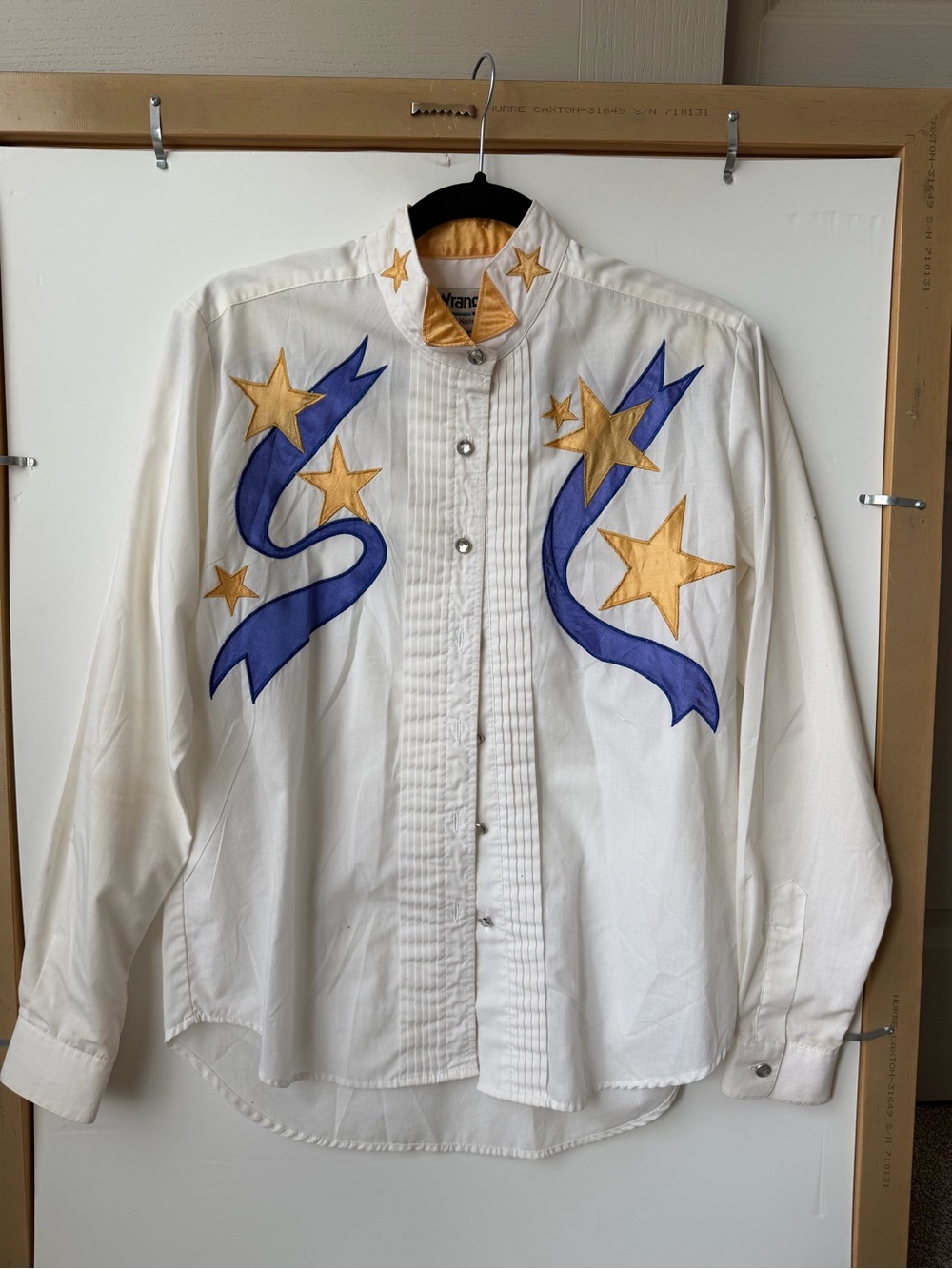 Vintage Wrangler Star Appliqué Shirt with Purple Accents